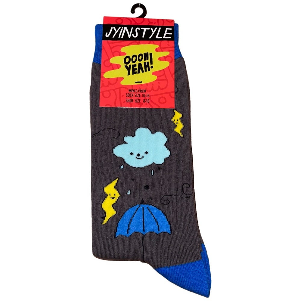 NWT Oooh Yeah! Feeling Blue AOP Socks